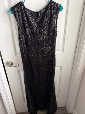 Boohoo Black Sequin Dress